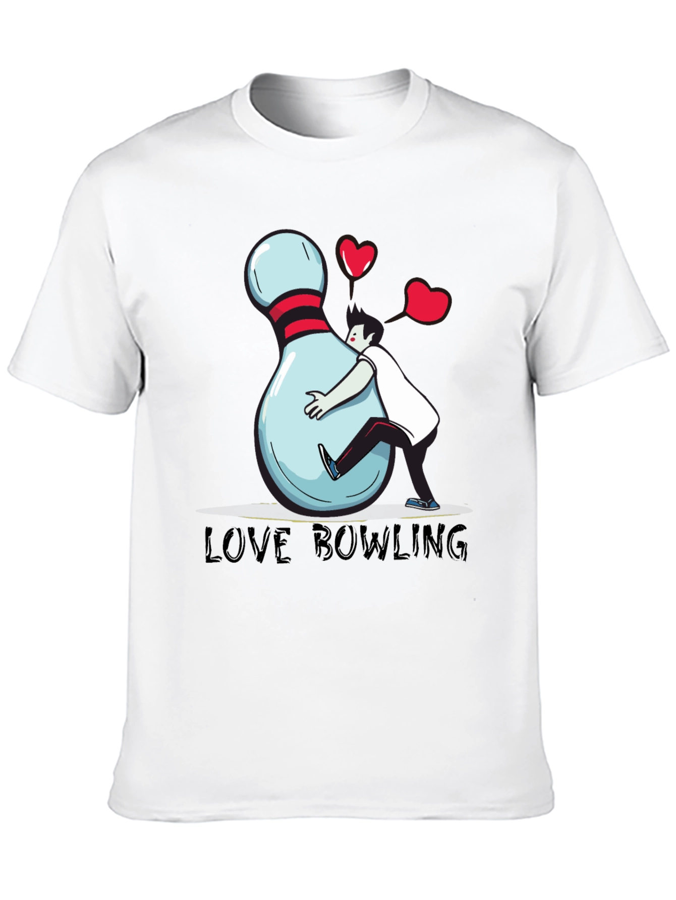 Love Bowling Graphic T-Shirt - Unisex Cotton Tee