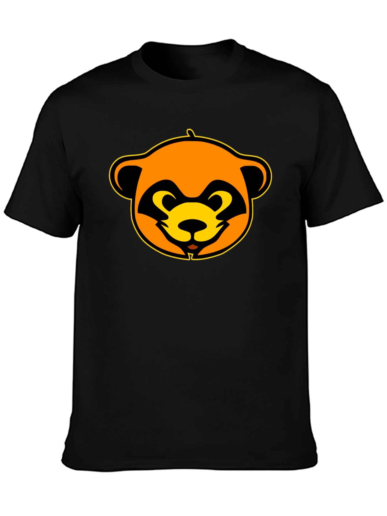Funky Raccoon Graphic Black T-Shirt