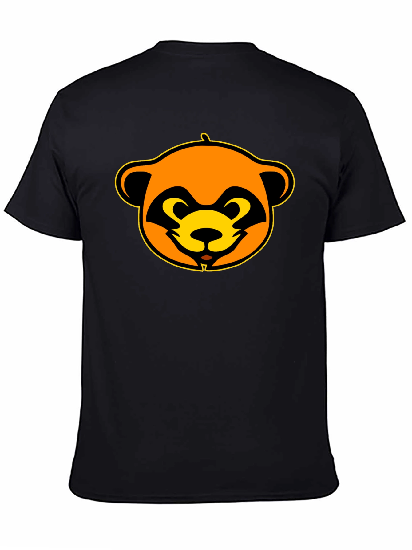 Funky Raccoon Graphic Black T-Shirt