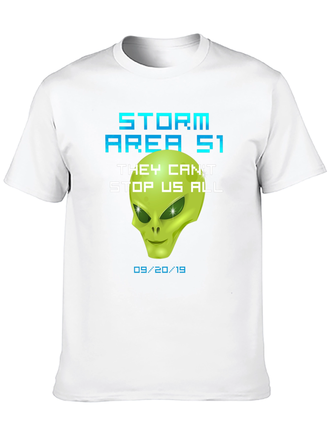 Storm Area 51 Alien Graphic T-Shirt Conspiracy Tee