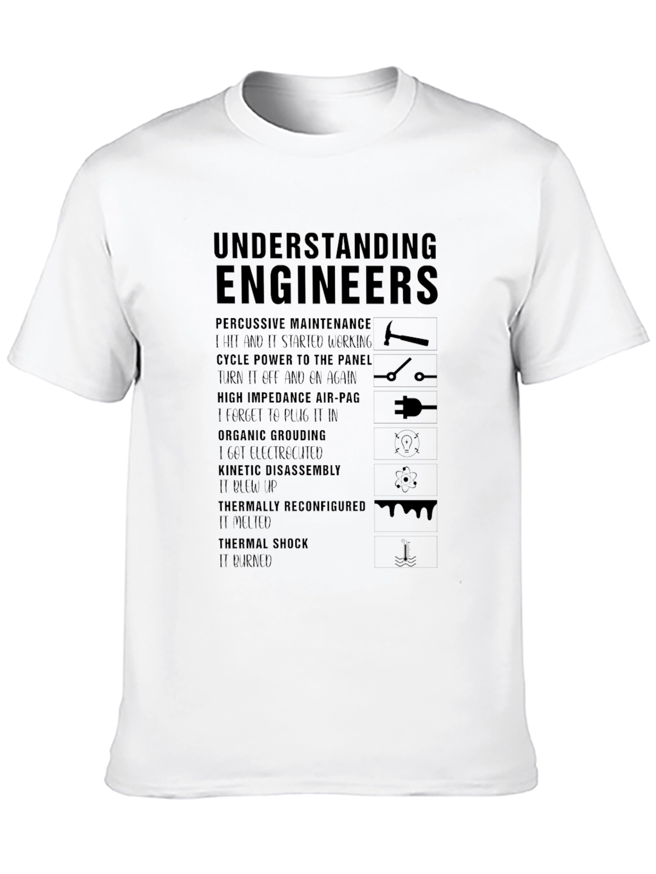 Understanding Engineers Black Graphic Tee