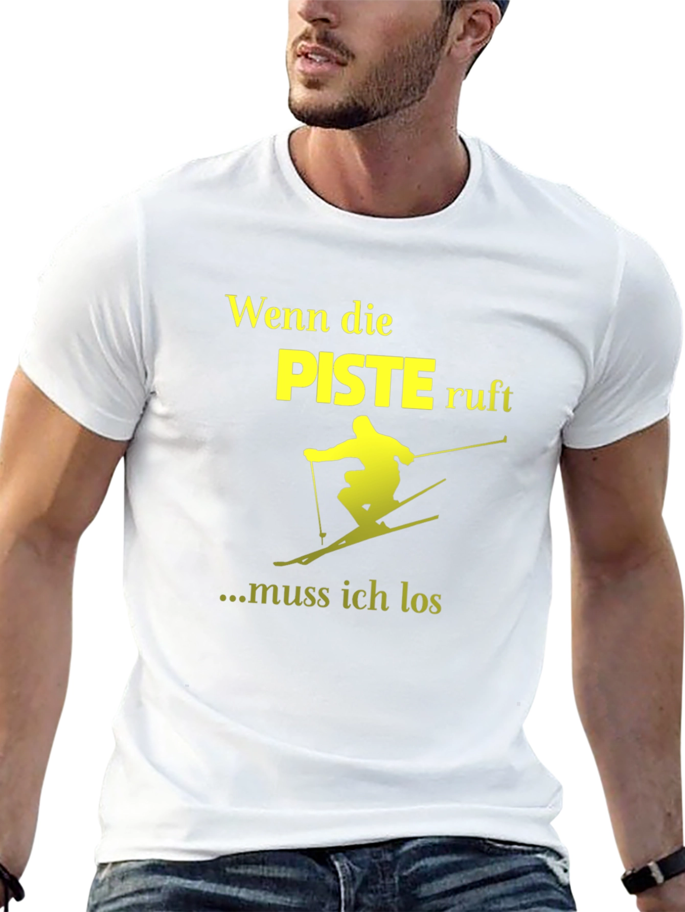 Wenn Die Piste Ruft Skiing T-Shirt