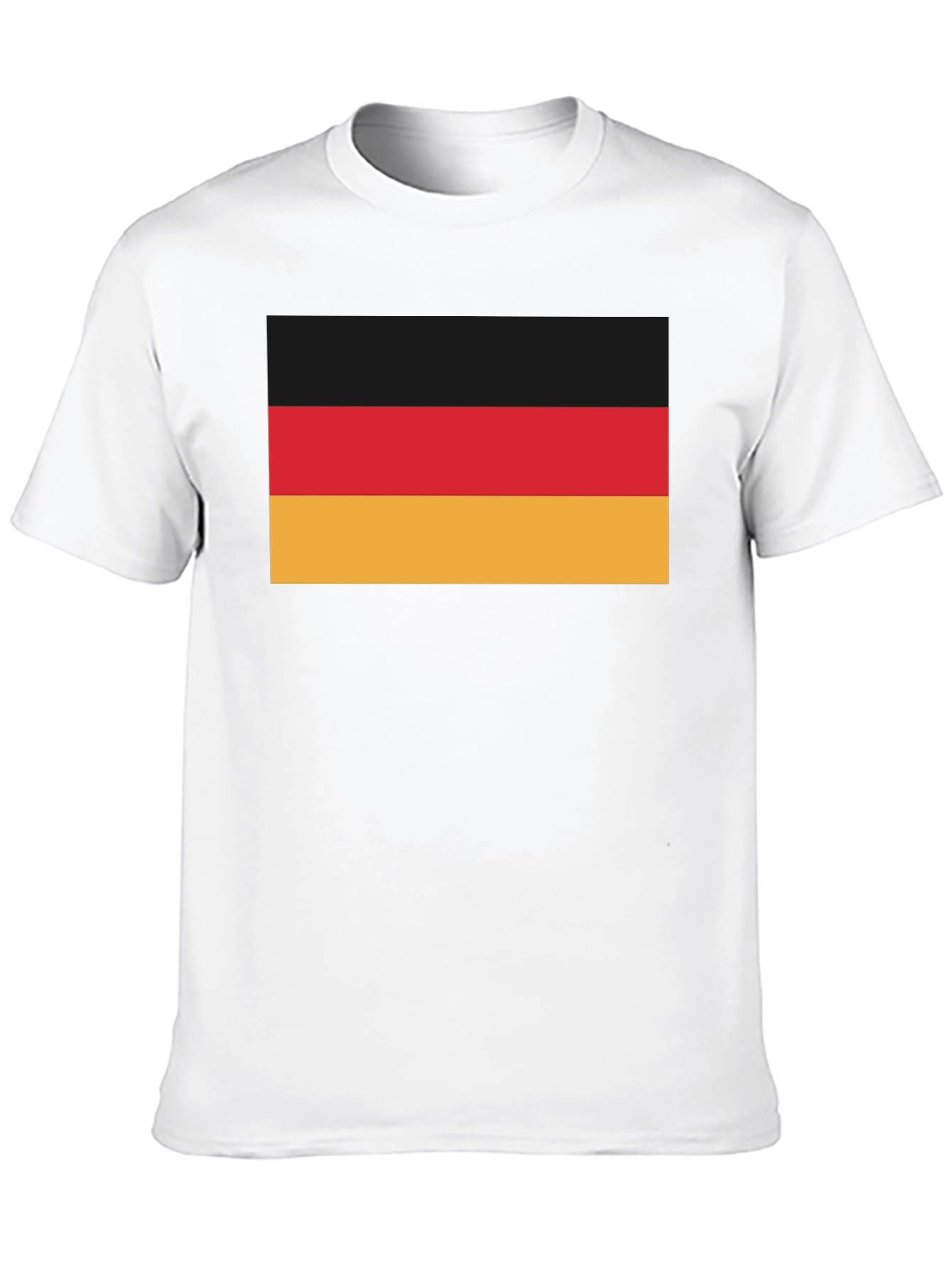 German Flag T-Shirt - Black Crew Neck Tee