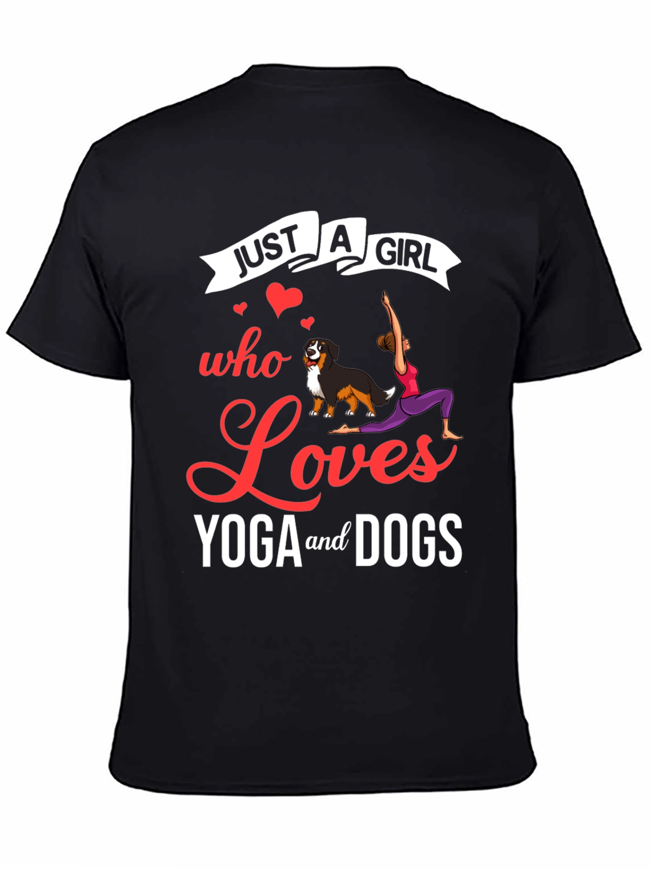 Just A Girl Who Loves Yoga And Dogs T-Shirt