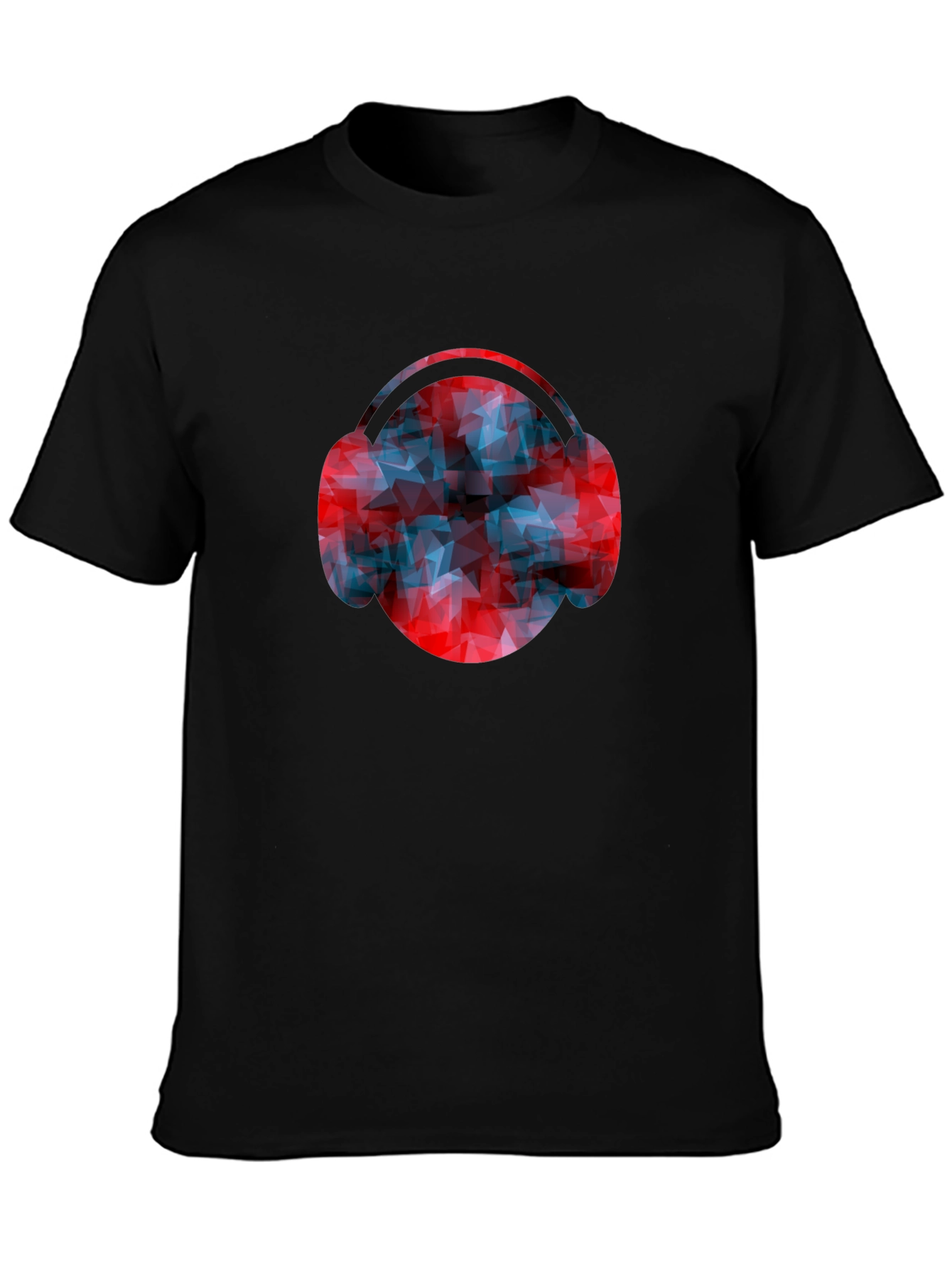 Abstract Headphones Graphic Tee - Modern Design