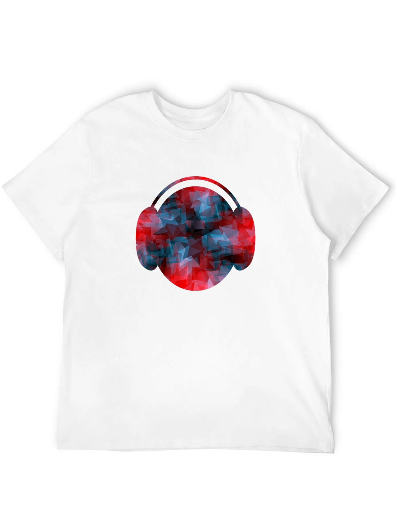 Abstract Headphones Graphic Tee - Modern Design