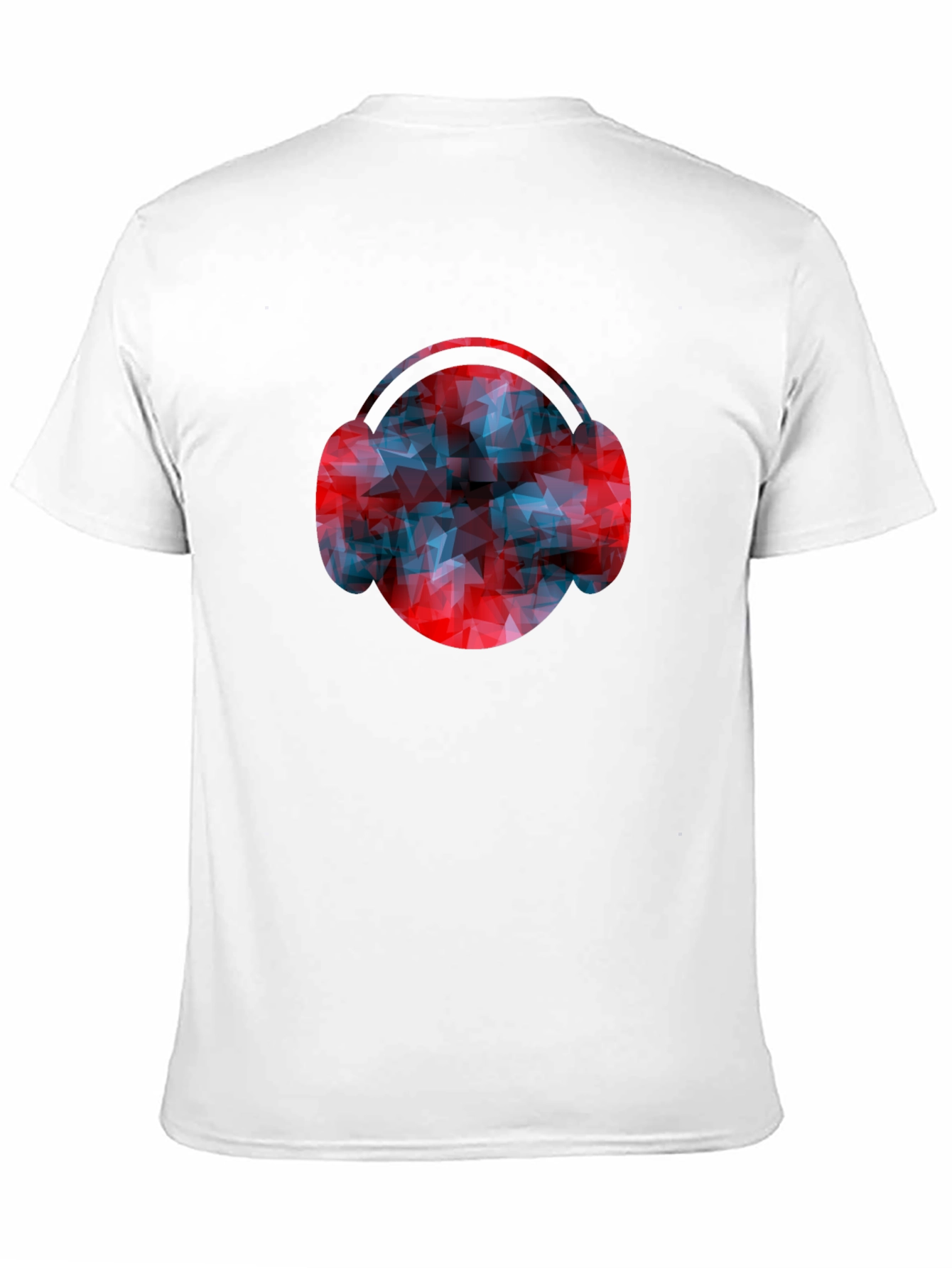 Abstract Headphones Graphic Tee - Modern Design