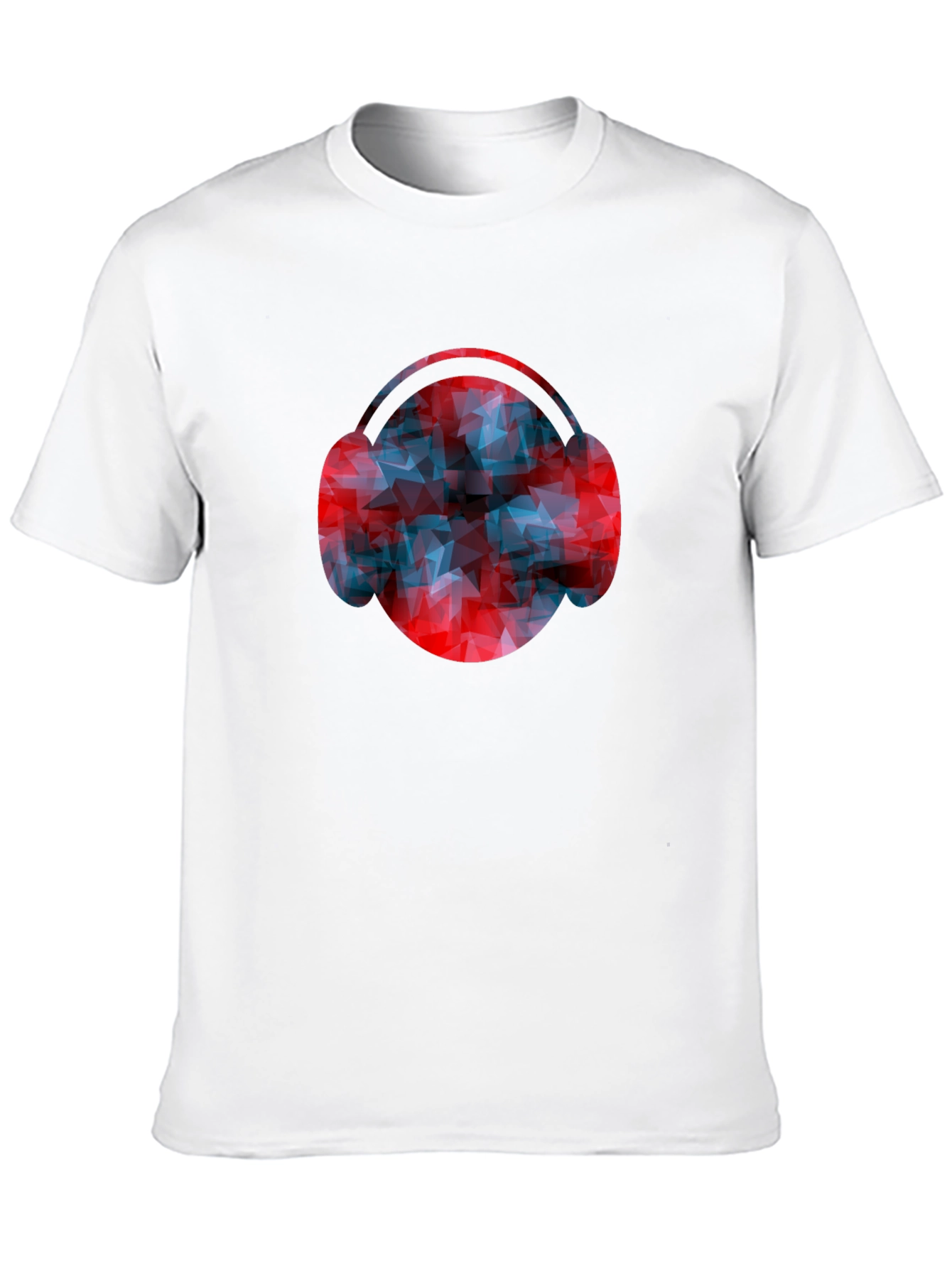 Abstract Headphones Graphic Tee - Modern Design