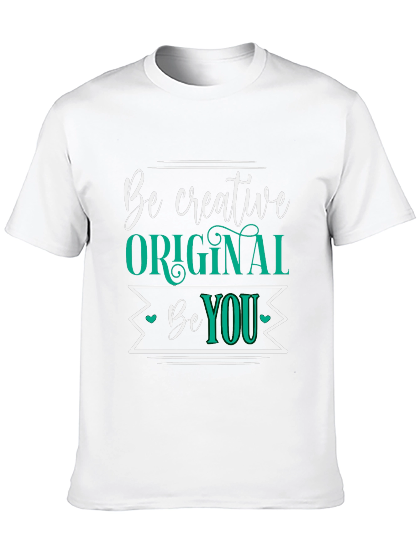 Be Creative Original You Black Graphic Tee