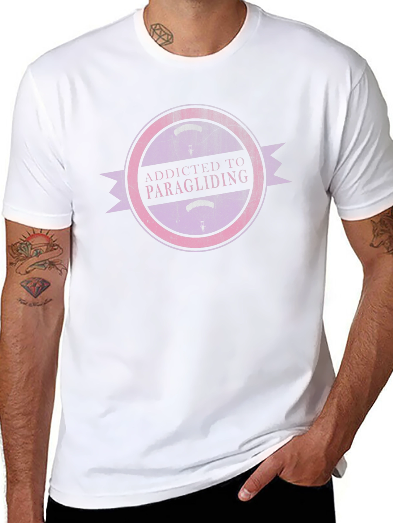 Addicted to Paragliding Graphic T-Shirt