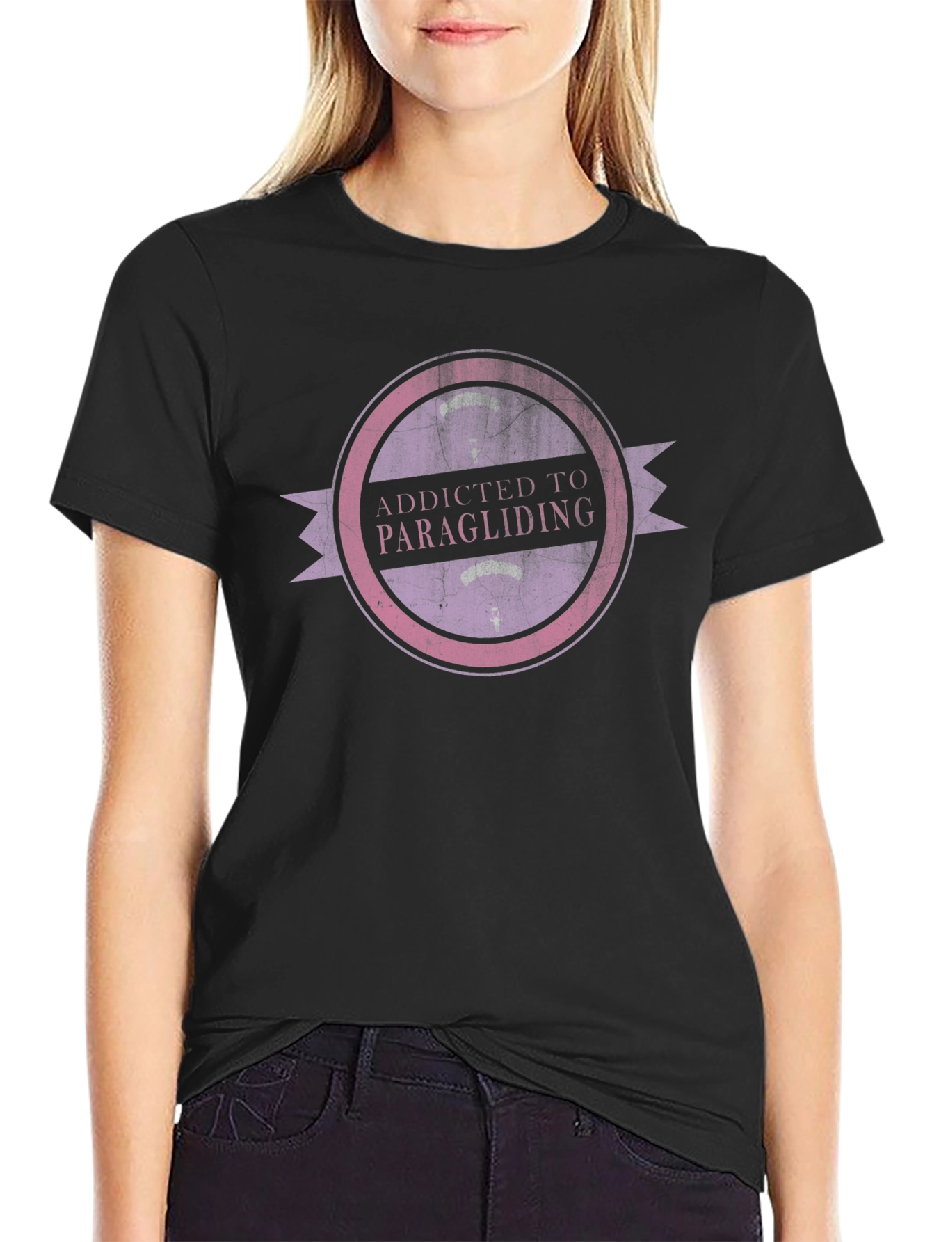 Addicted to Paragliding Graphic T-Shirt