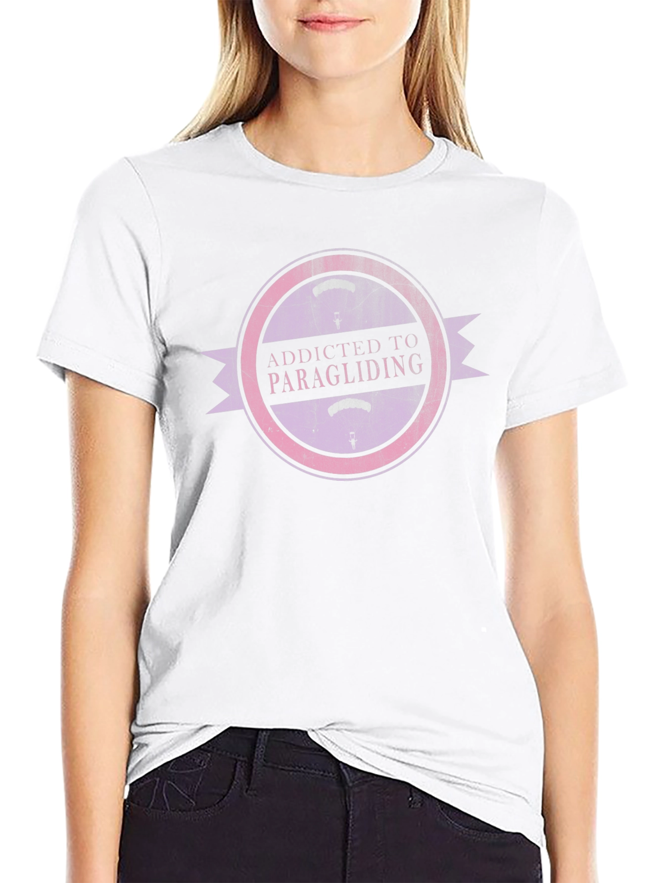 Addicted to Paragliding Graphic T-Shirt