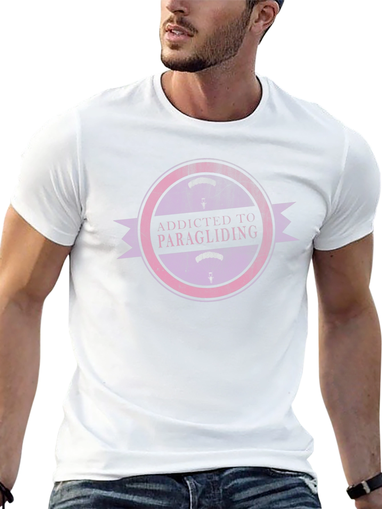 Addicted to Paragliding Graphic T-Shirt