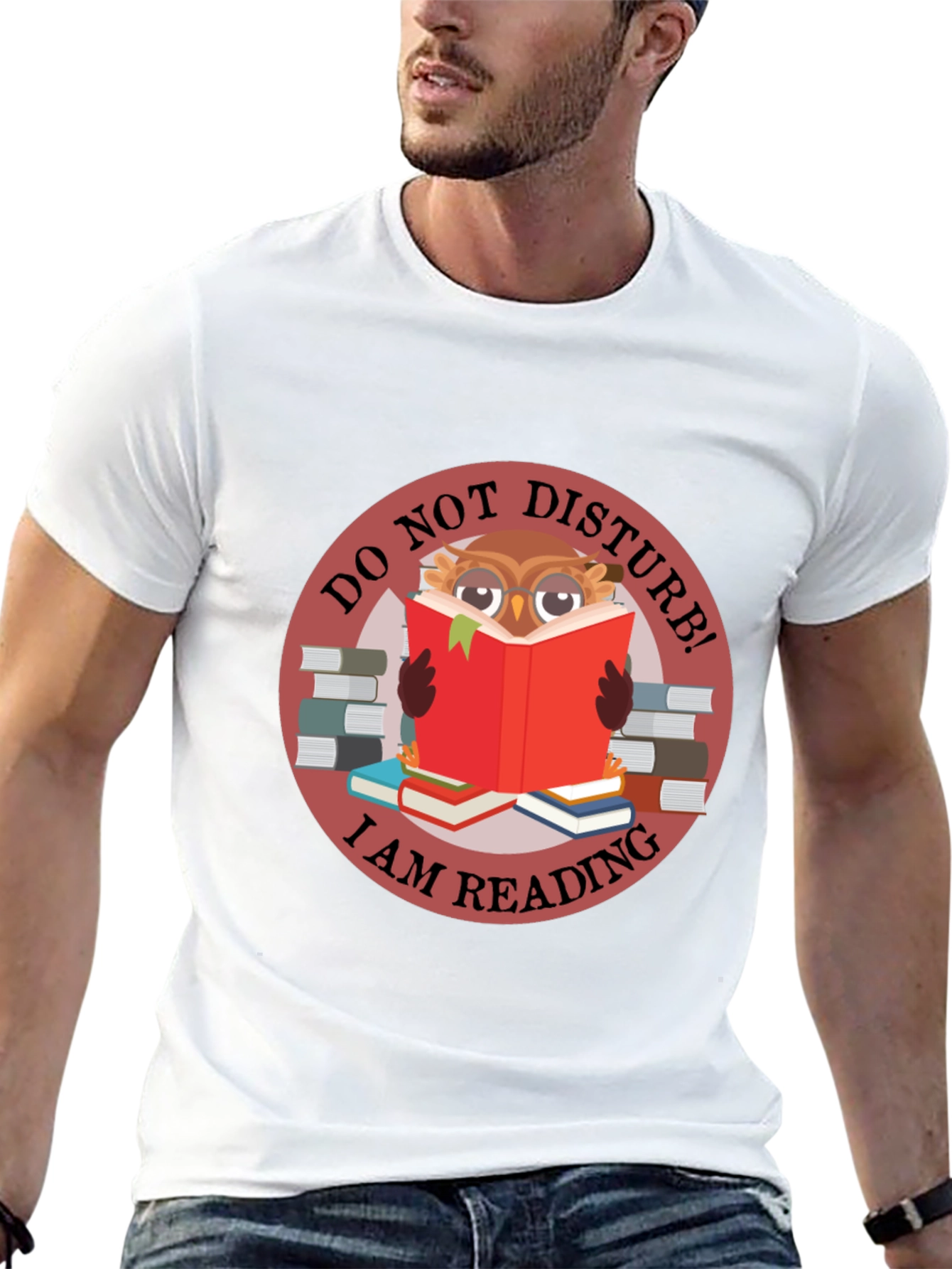 Do Not Disturb Owl Reading T-Shirt