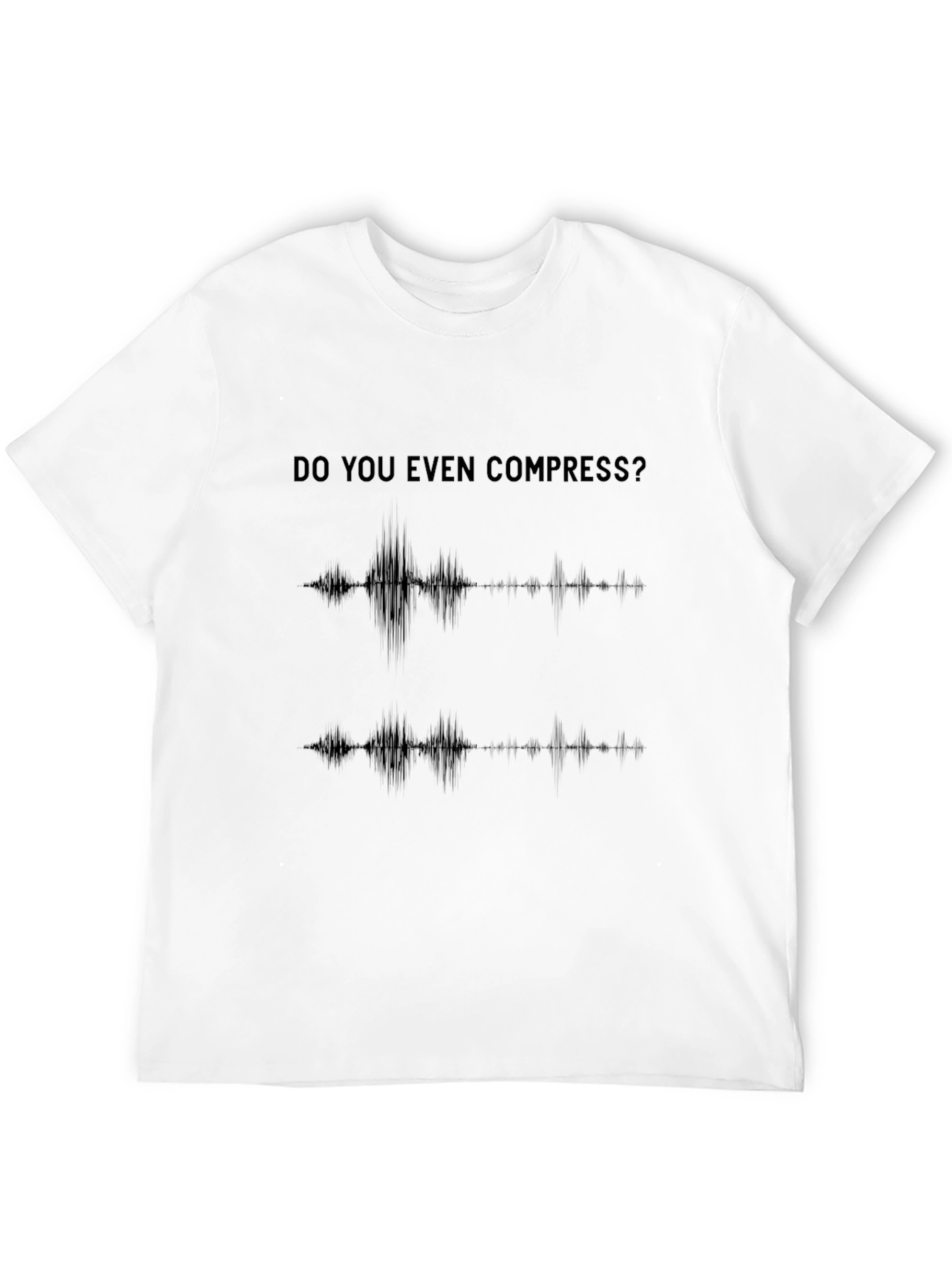 Do You Even Compress? Black Graphic Tee