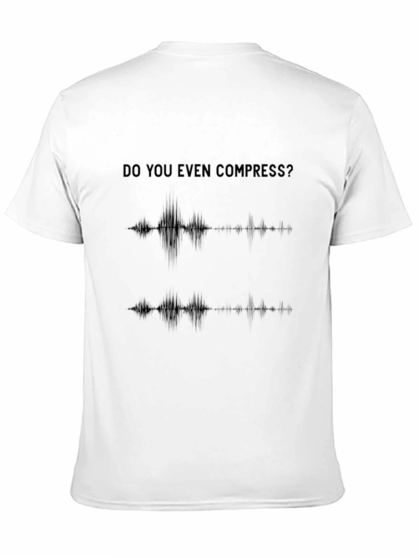 Do You Even Compress? Black Graphic Tee