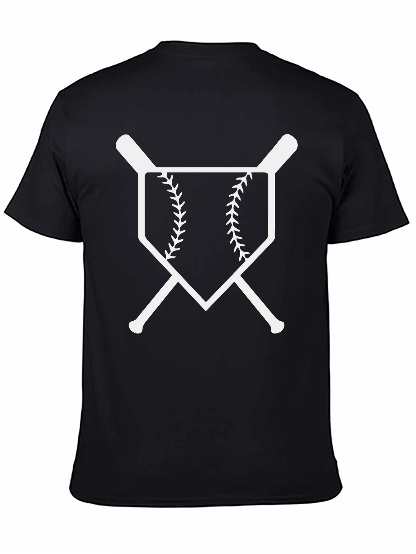 Baseball Bats & Home Plate Graphic T-Shirt