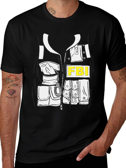 FBI Costume T-Shirt - Novelty Graphic Tee
