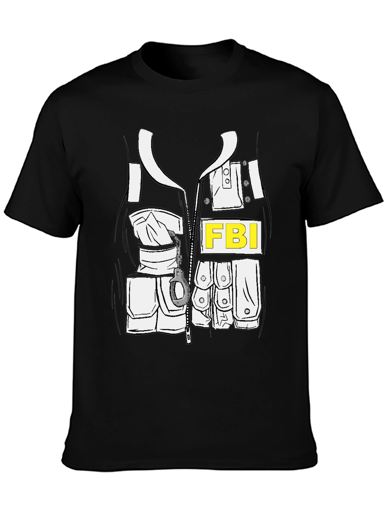 FBI Costume T-Shirt - Novelty Graphic Tee