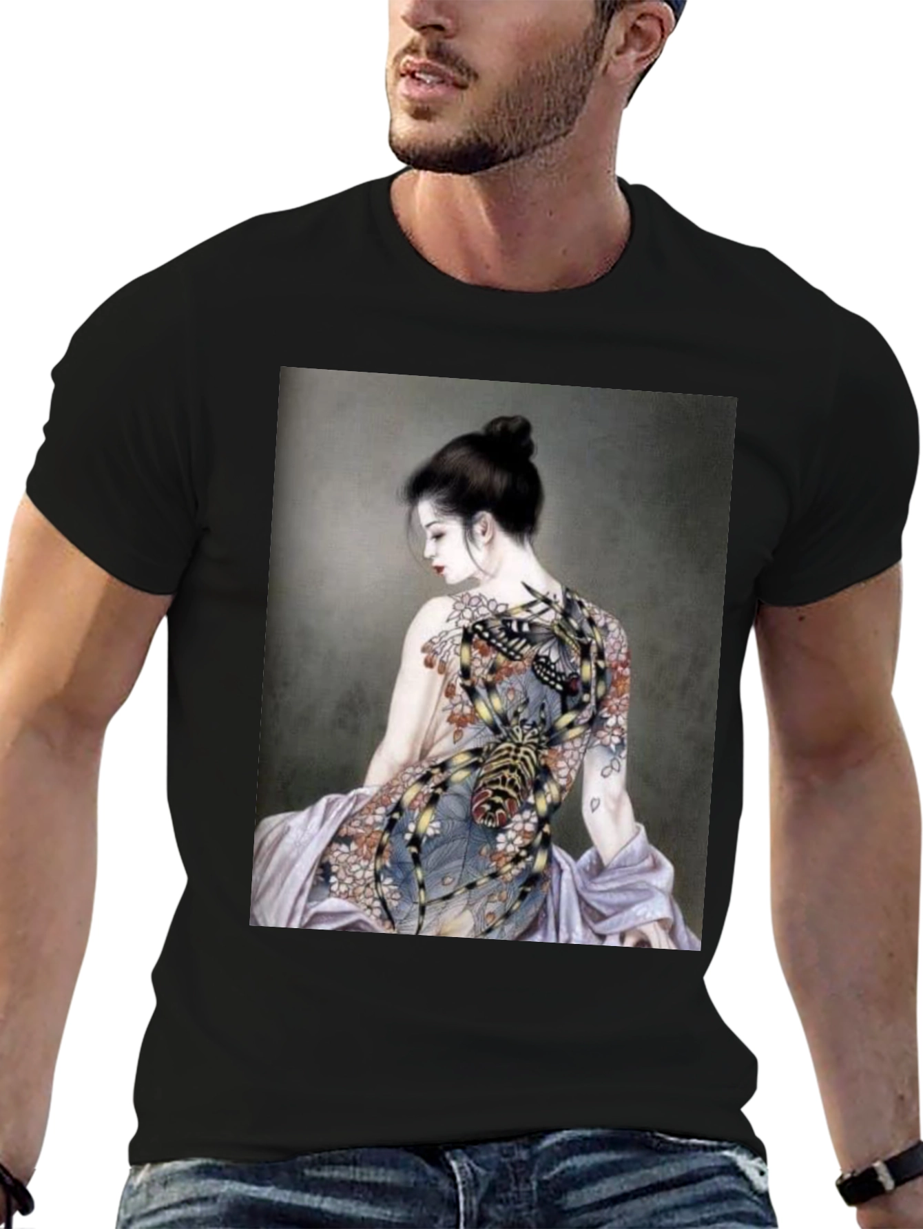 Spider Tattoo Black T-Shirt