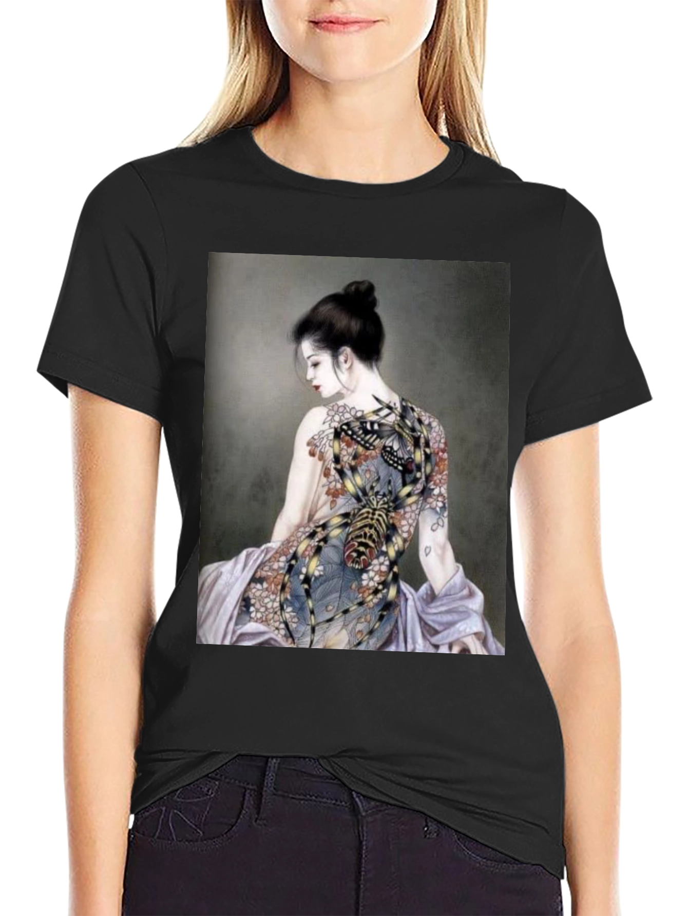 Spider Tattoo Black T-Shirt