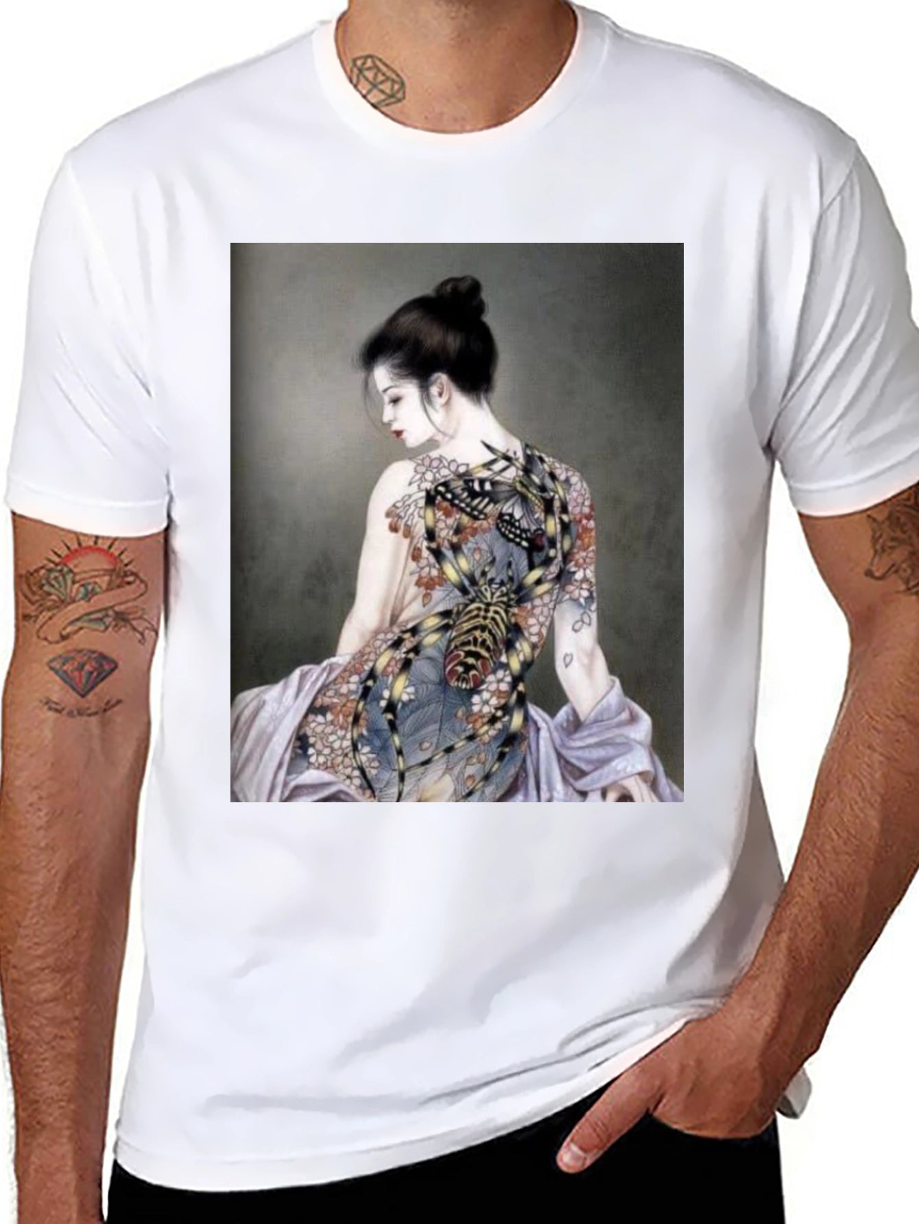 Spider Tattoo Black T-Shirt