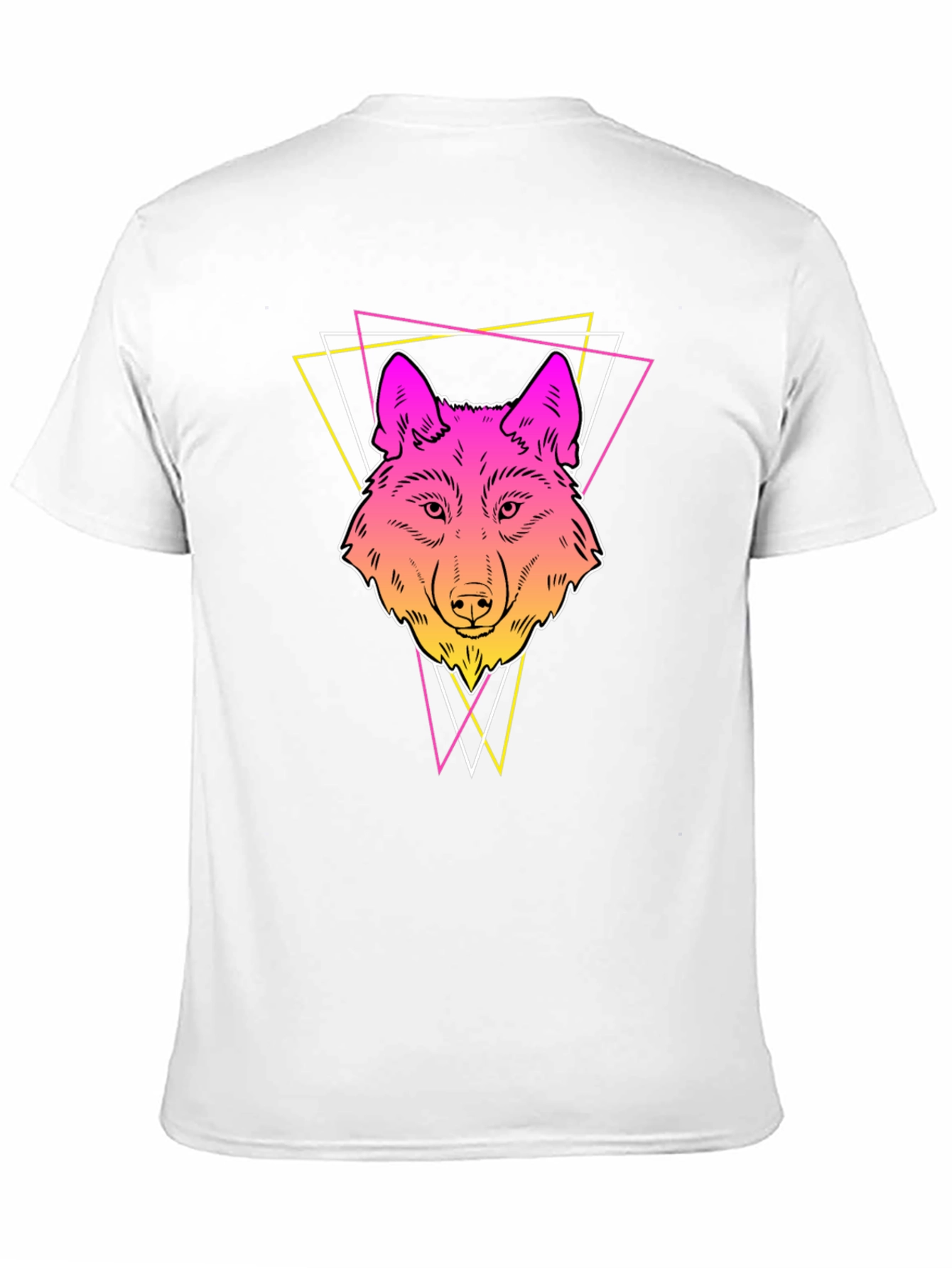 Neon Wolf Graphic Tee - Stylish Mens Black T-Shirt