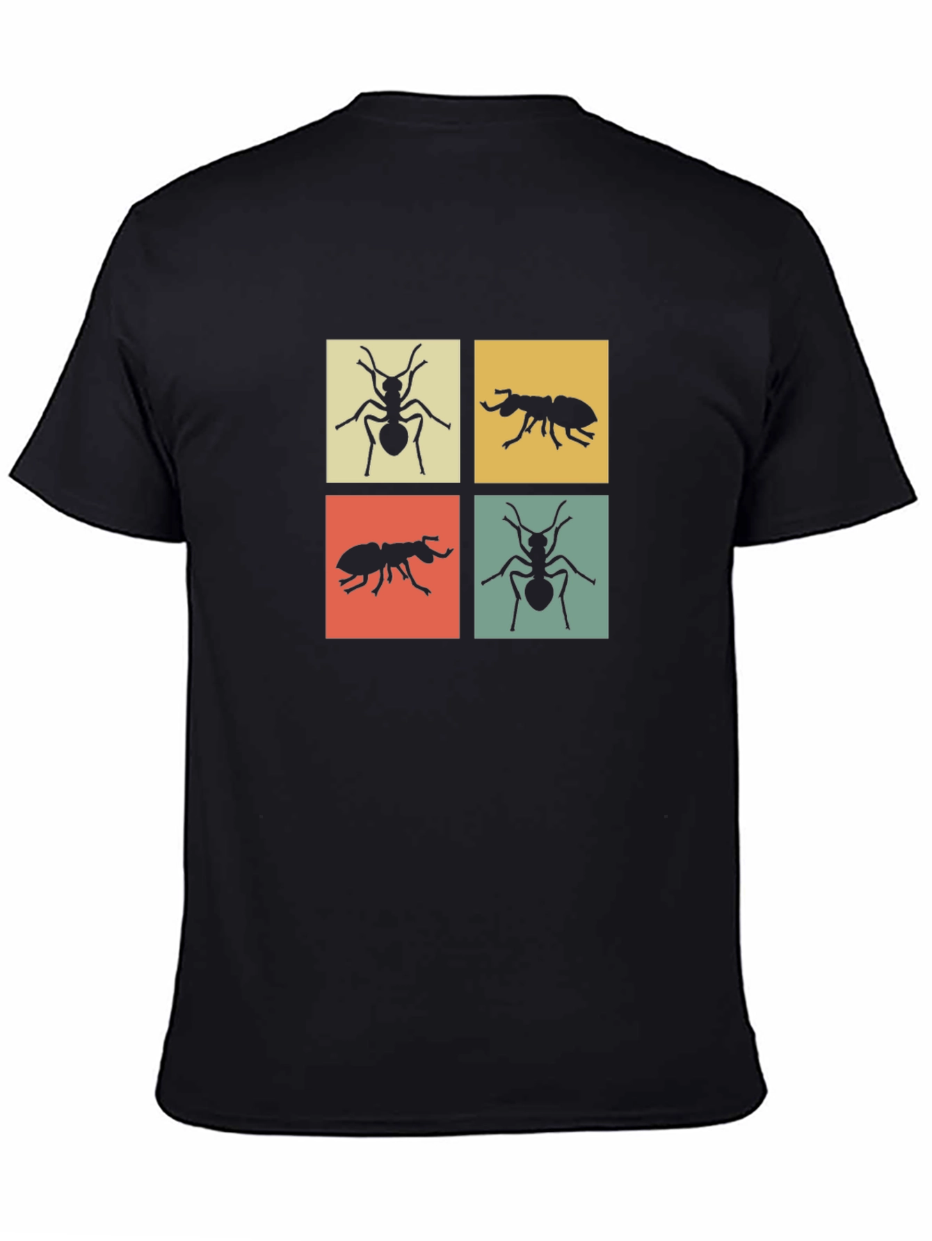 Ant Motif Graphic Tee - Modern Style