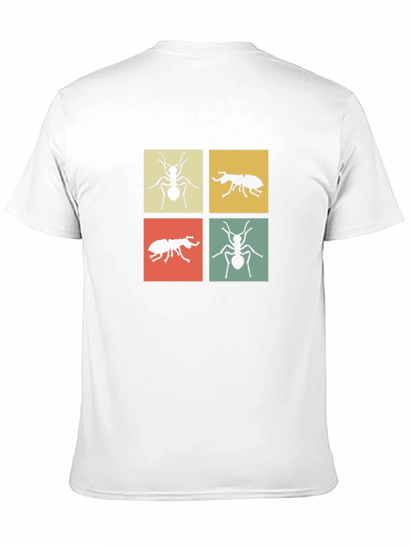 Ant Motif Graphic Tee - Modern Style