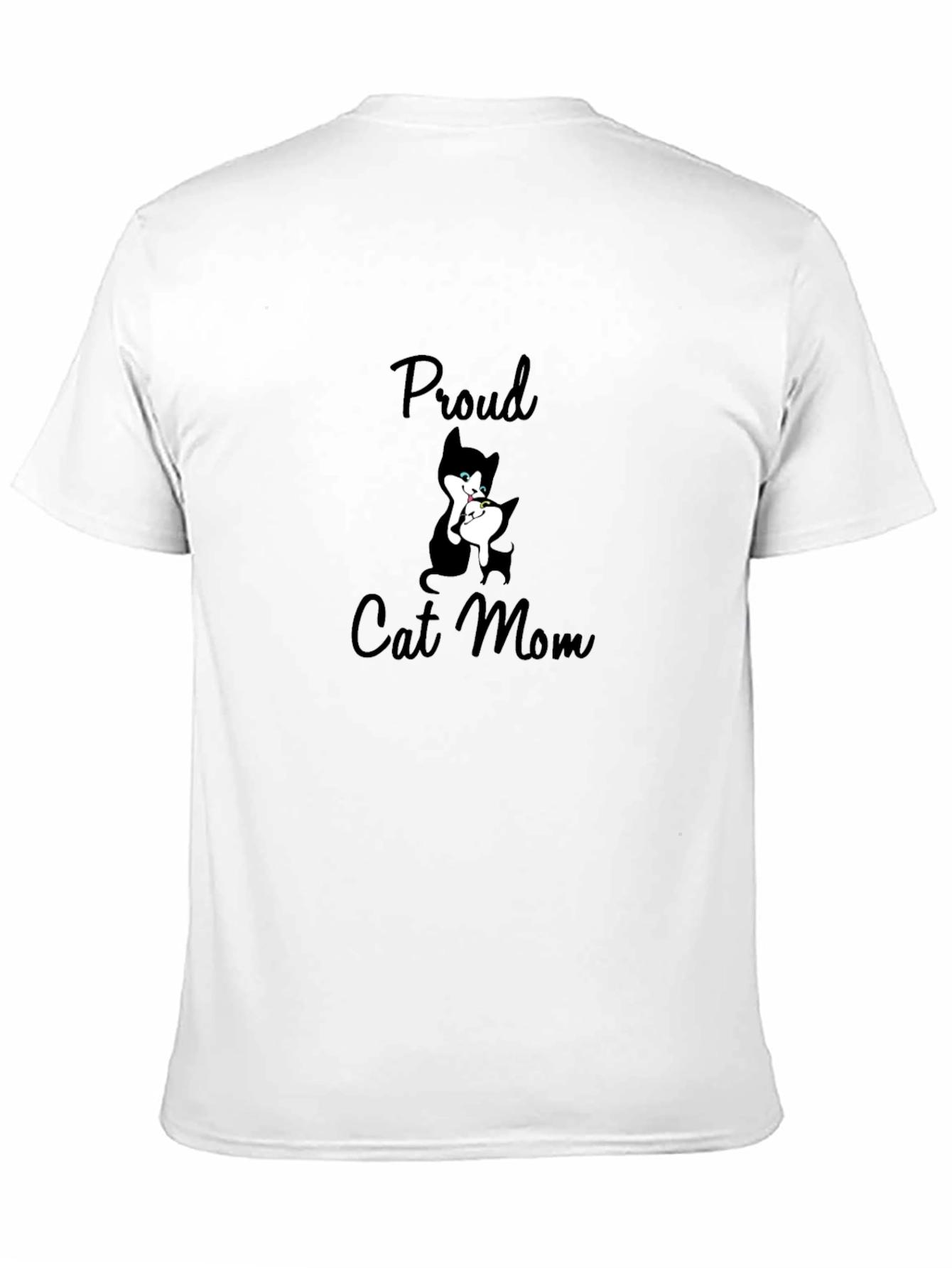 Proud Cat Mom Graphic Tee - Black T-Shirt