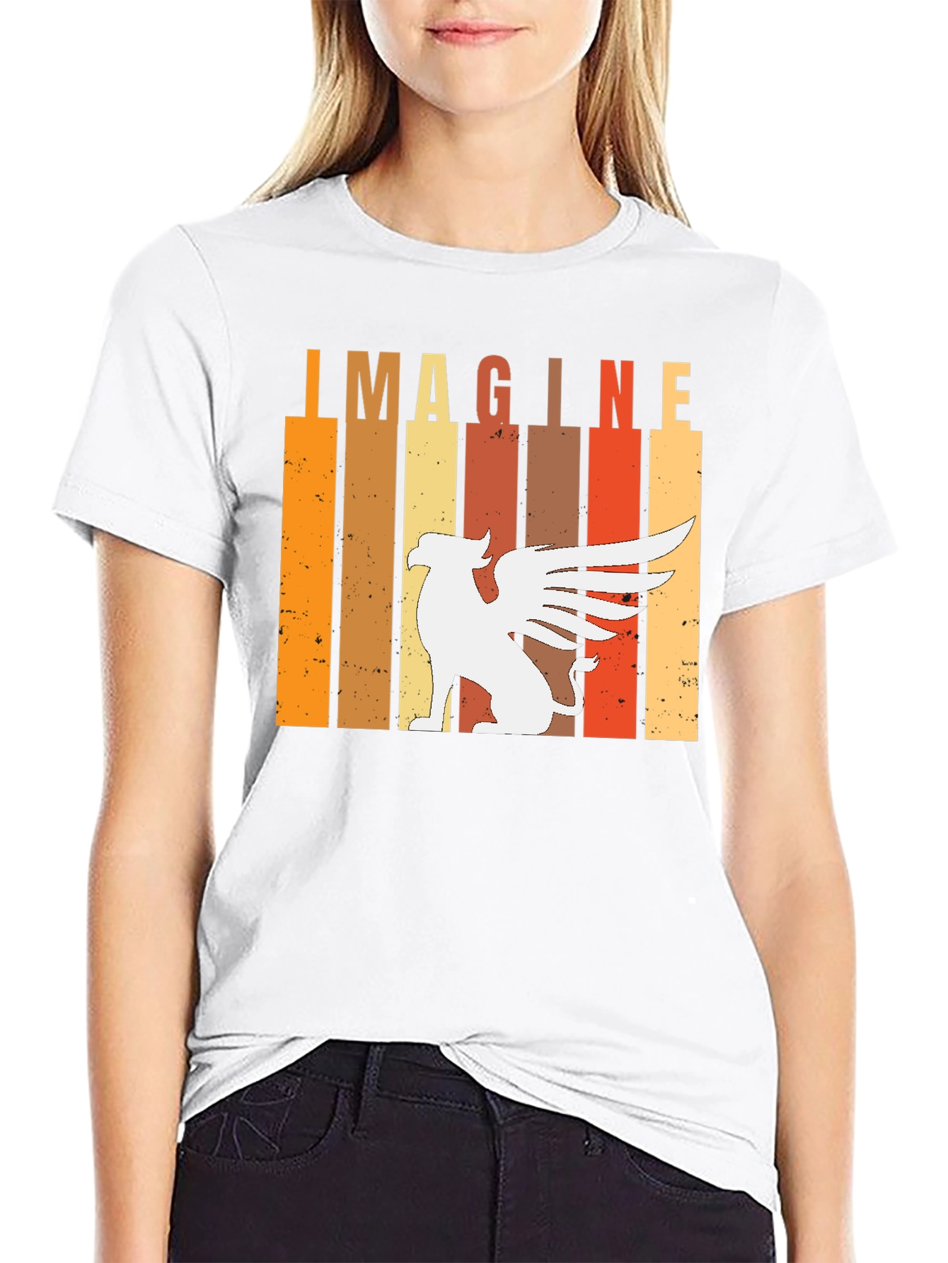 Imagine Griffin Graphic T-Shirt - Mens Black Tee