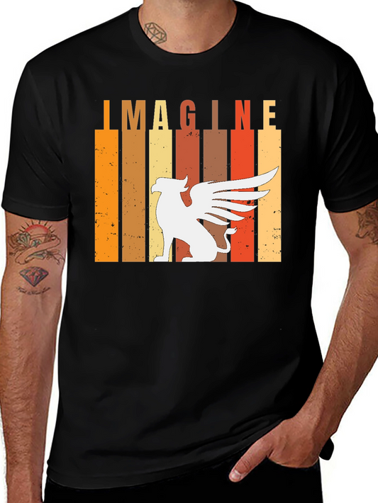 Imagine Griffin Graphic T-Shirt - Mens Black Tee