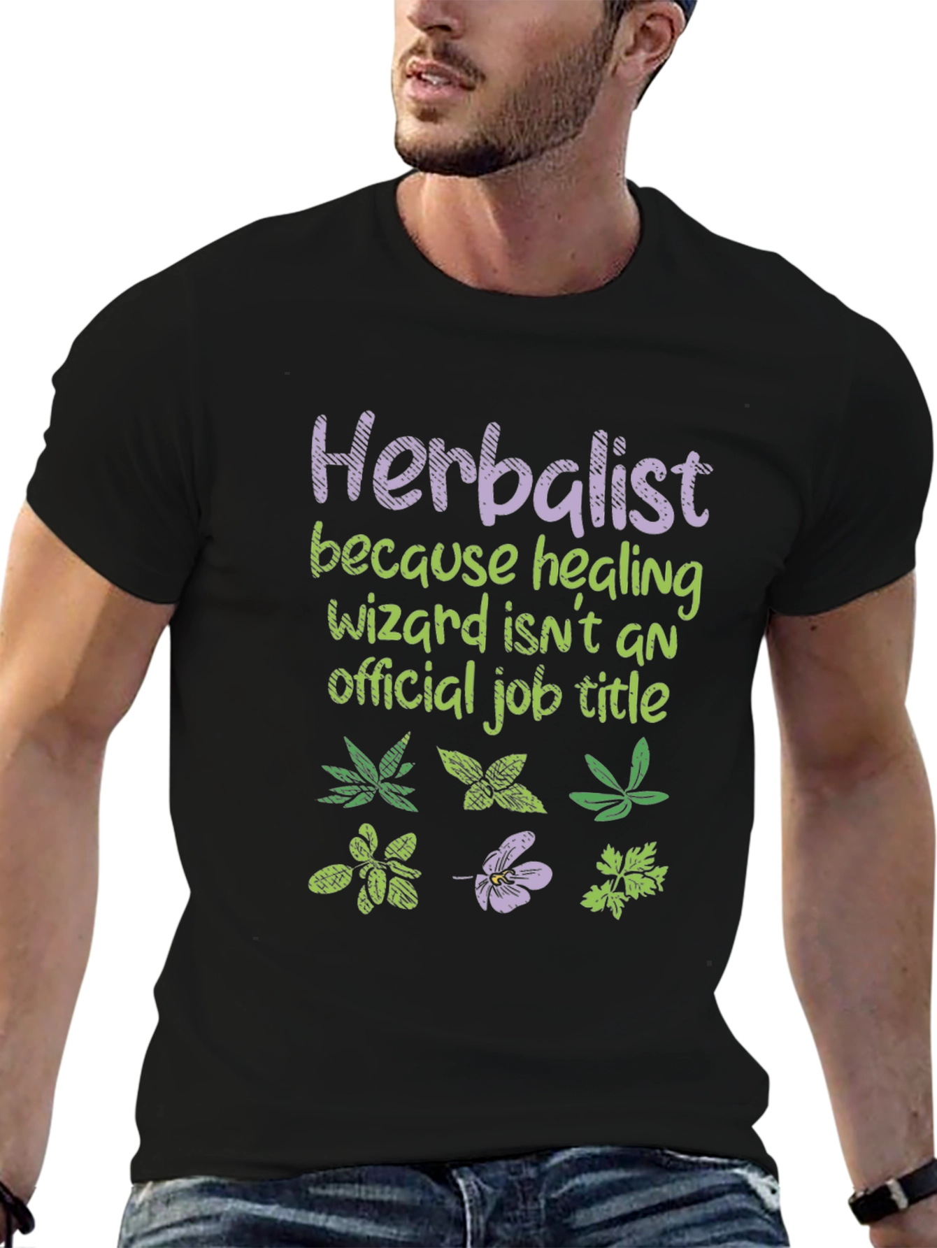Herbalist Healing Wizard Funny T-Shirt