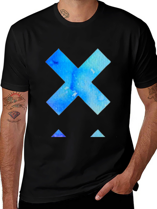 Watercolor X Graphic Black T-Shirt