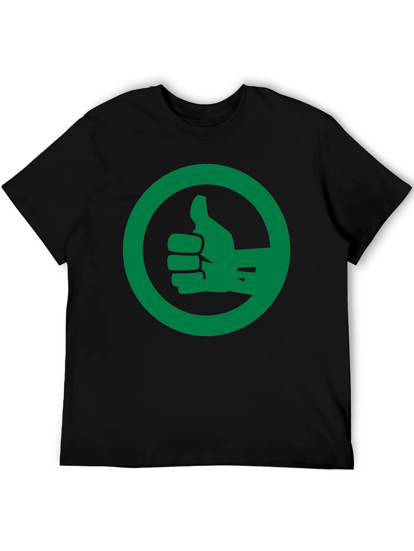 Thumbs Up Graphic Tee - Black