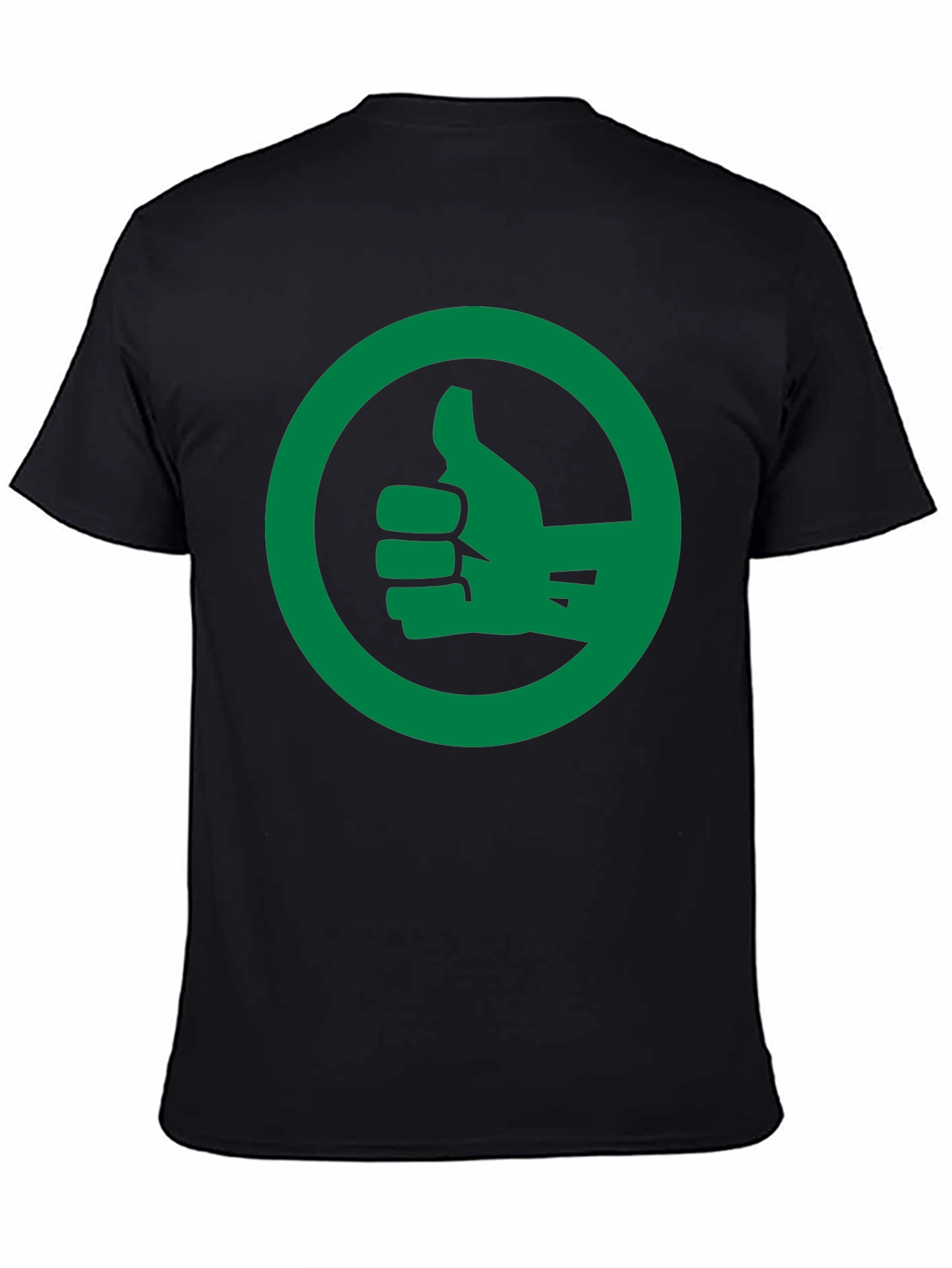 Thumbs Up Graphic Tee - Black