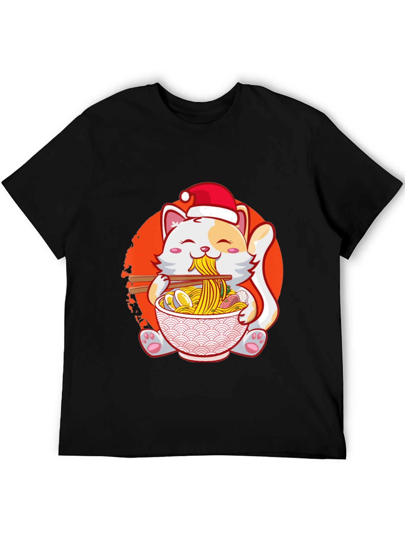 Ramen Cat Christmas T-Shirt