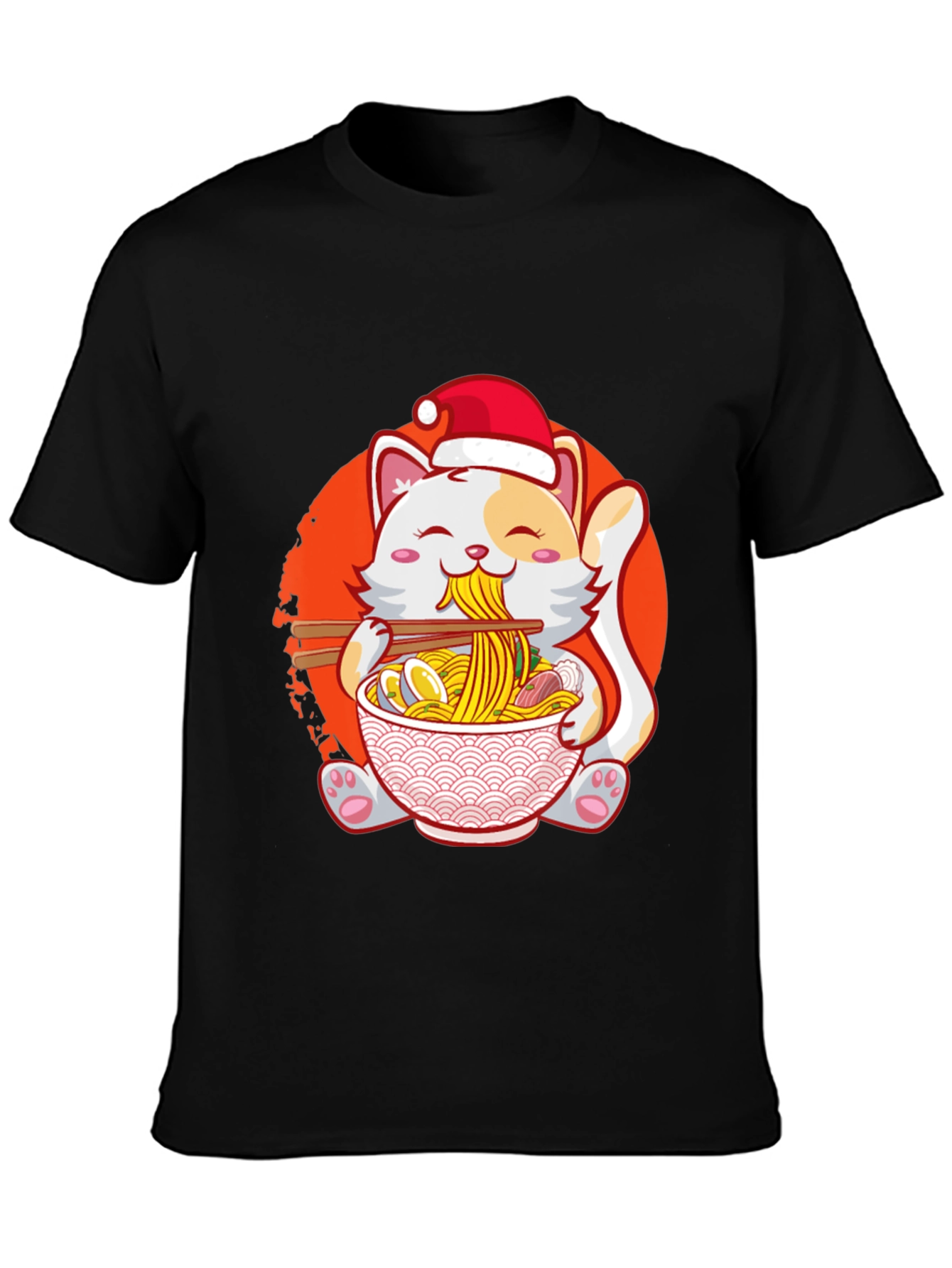 Ramen Cat Christmas T-Shirt