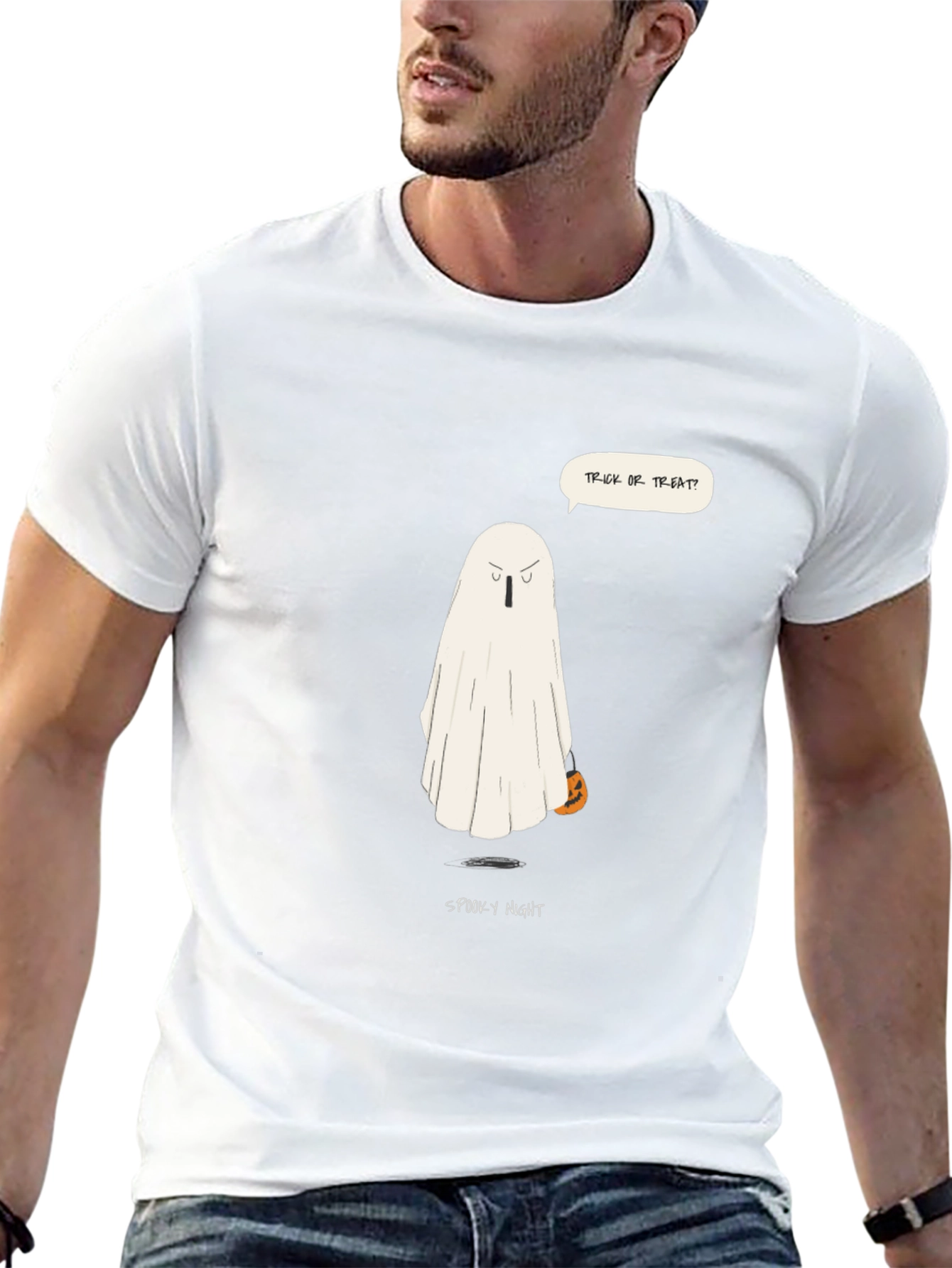 Spooky Night Halloween Ghost T-Shirt