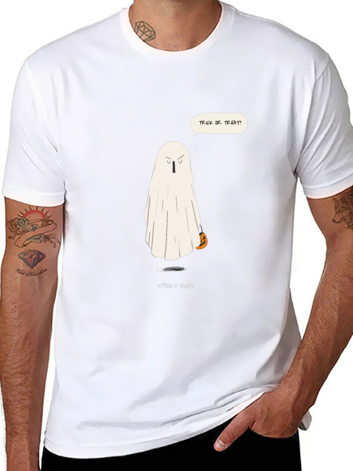 Spooky Night Halloween Ghost T-Shirt