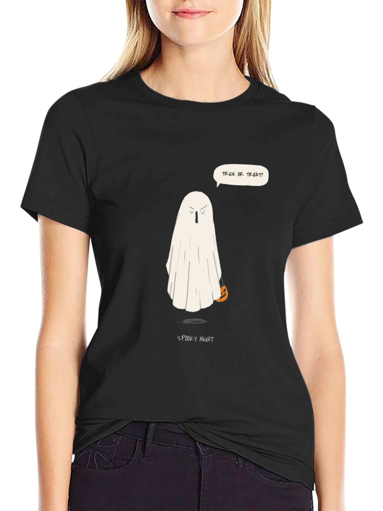 Spooky Night Halloween Ghost T-Shirt