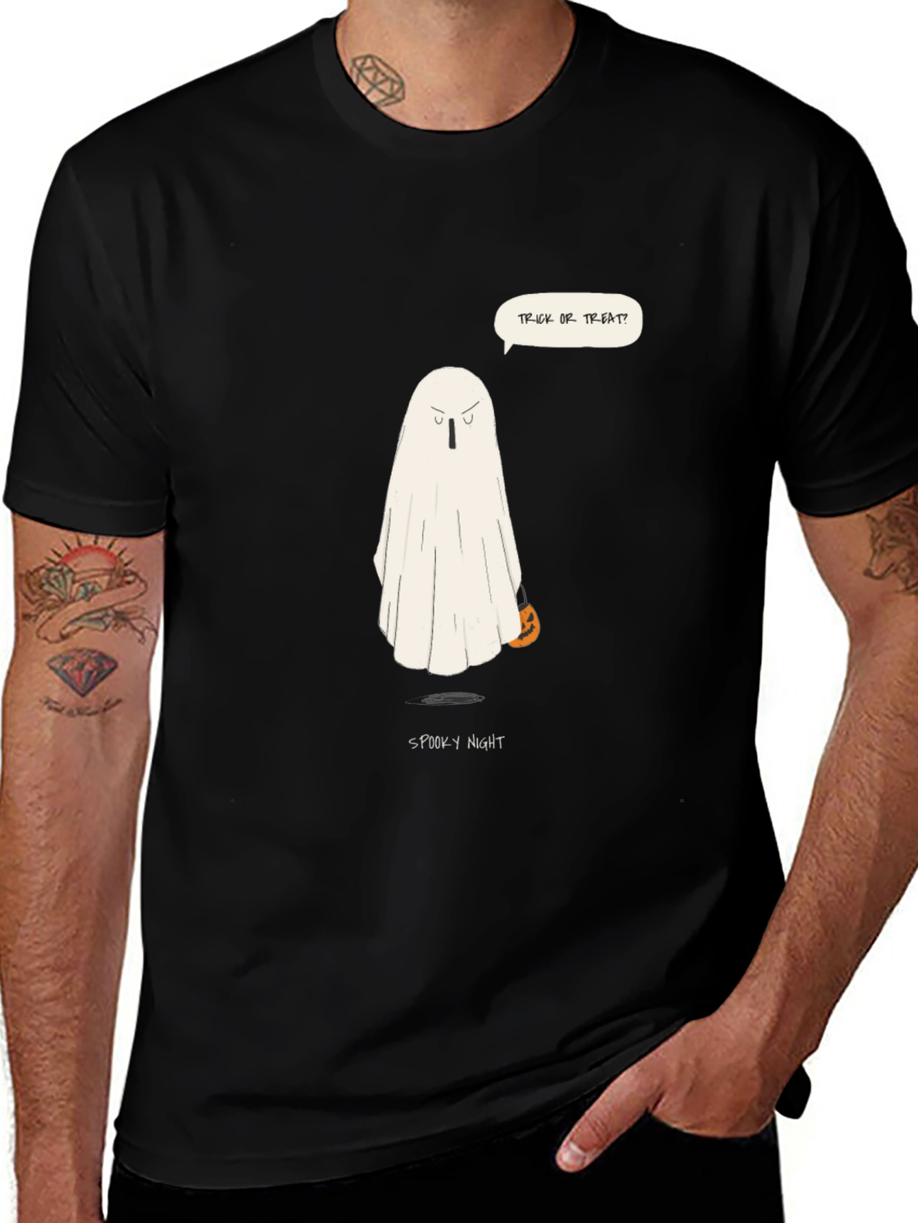 Spooky Night Halloween Ghost T-Shirt