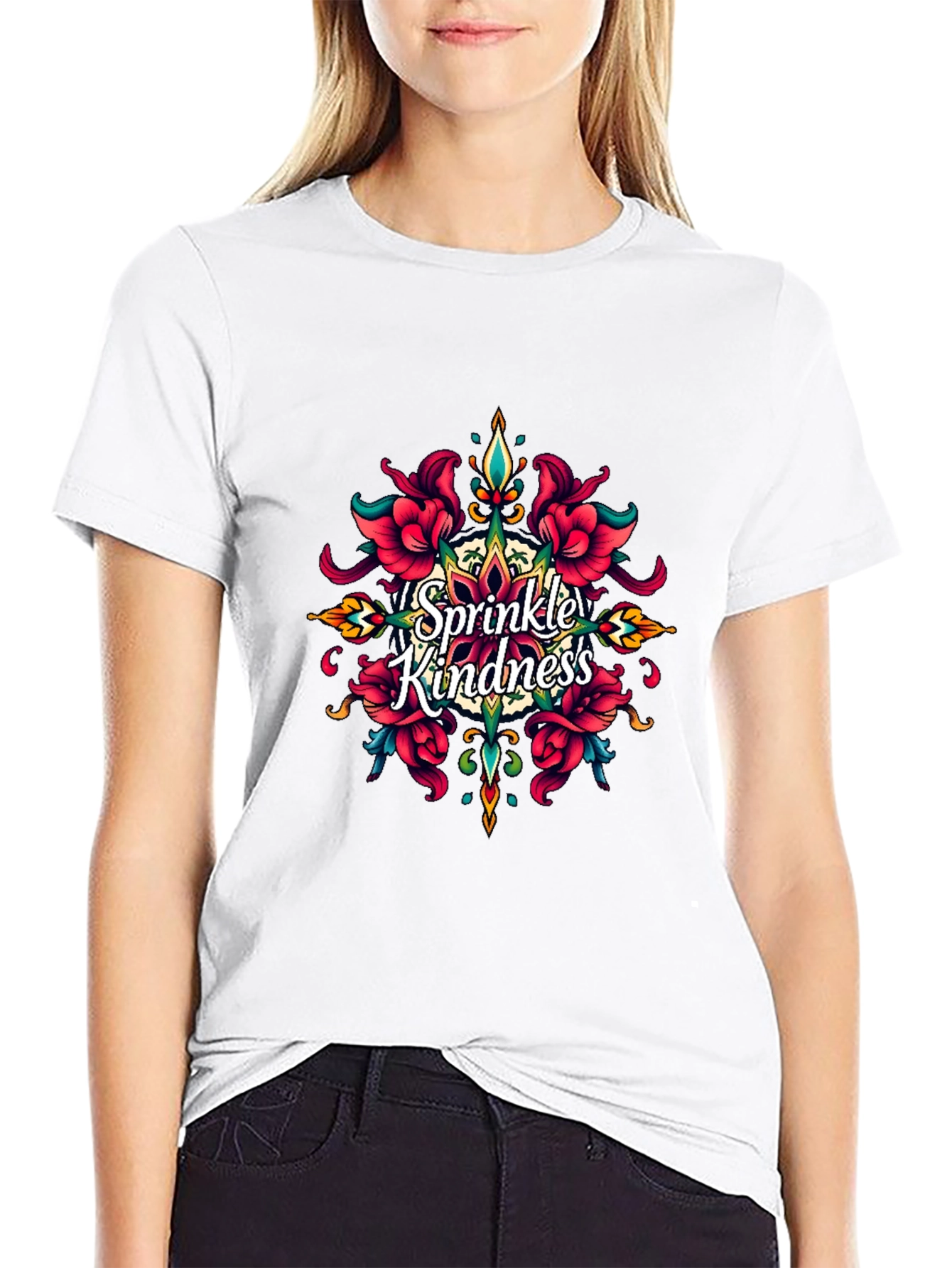 Sprinkle Kindness Black T-Shirt