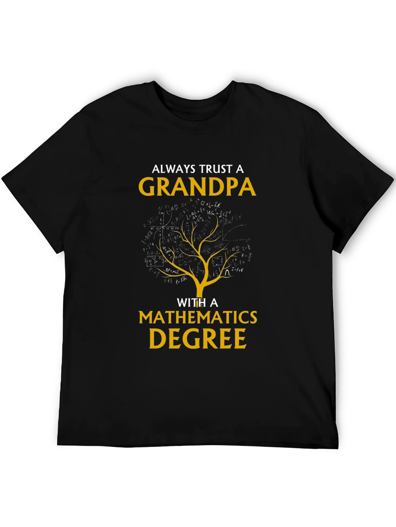 Grandpa Mathematics Degree Graphic Tee