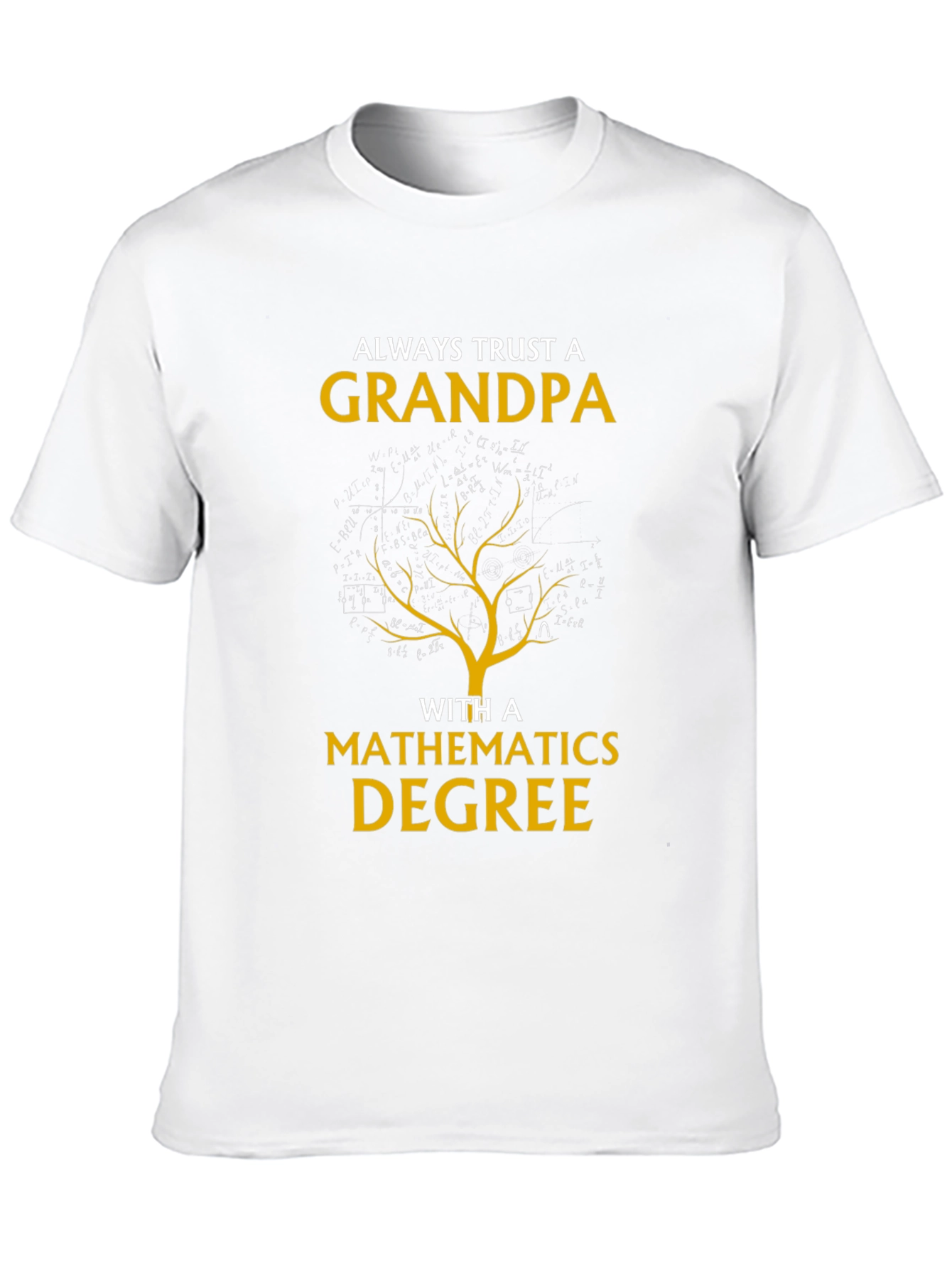 Grandpa Mathematics Degree Graphic Tee