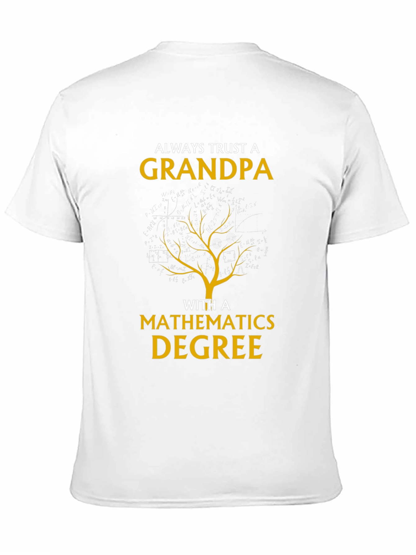 Grandpa Mathematics Degree Graphic Tee