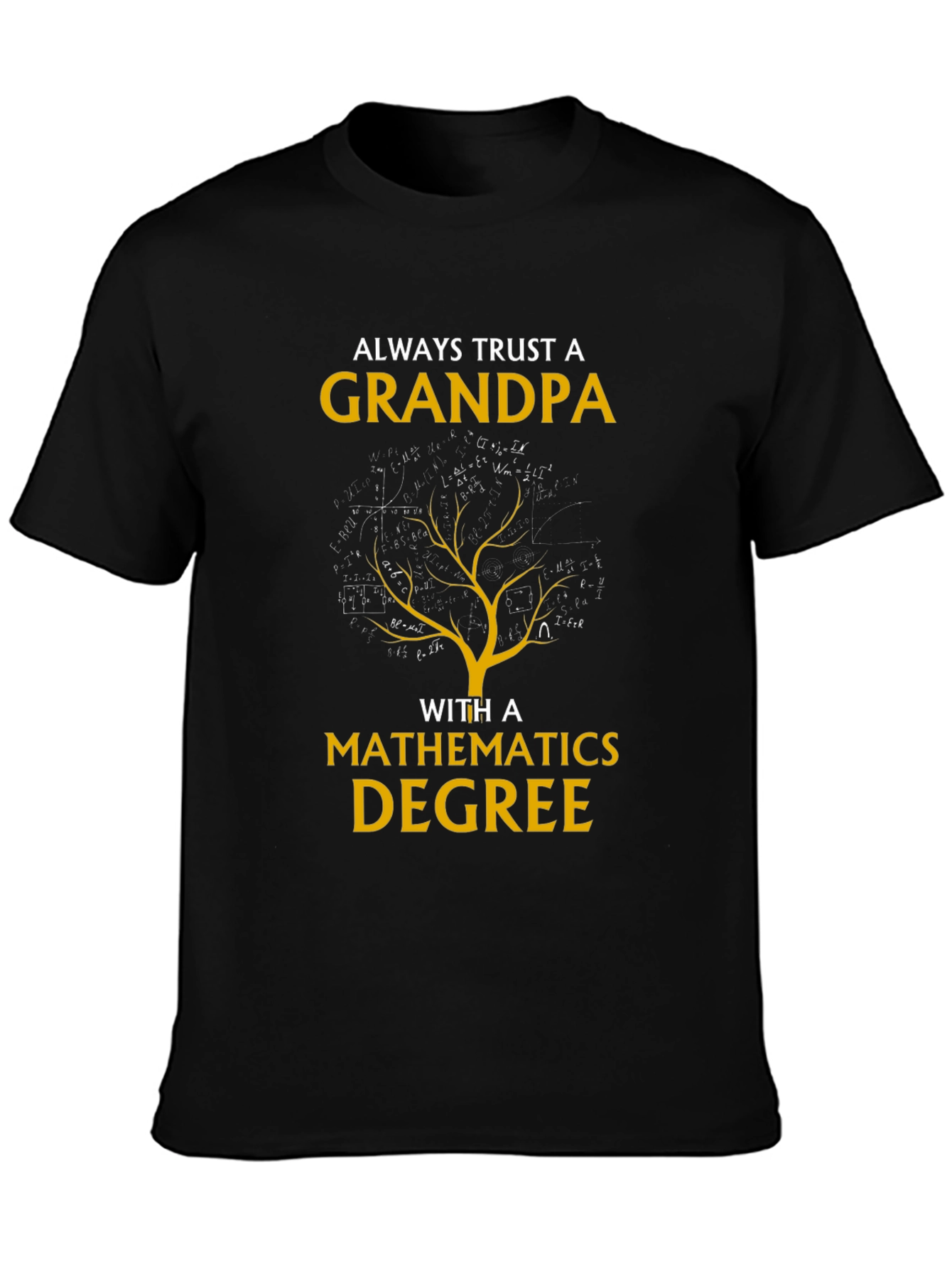 Grandpa Mathematics Degree Graphic Tee