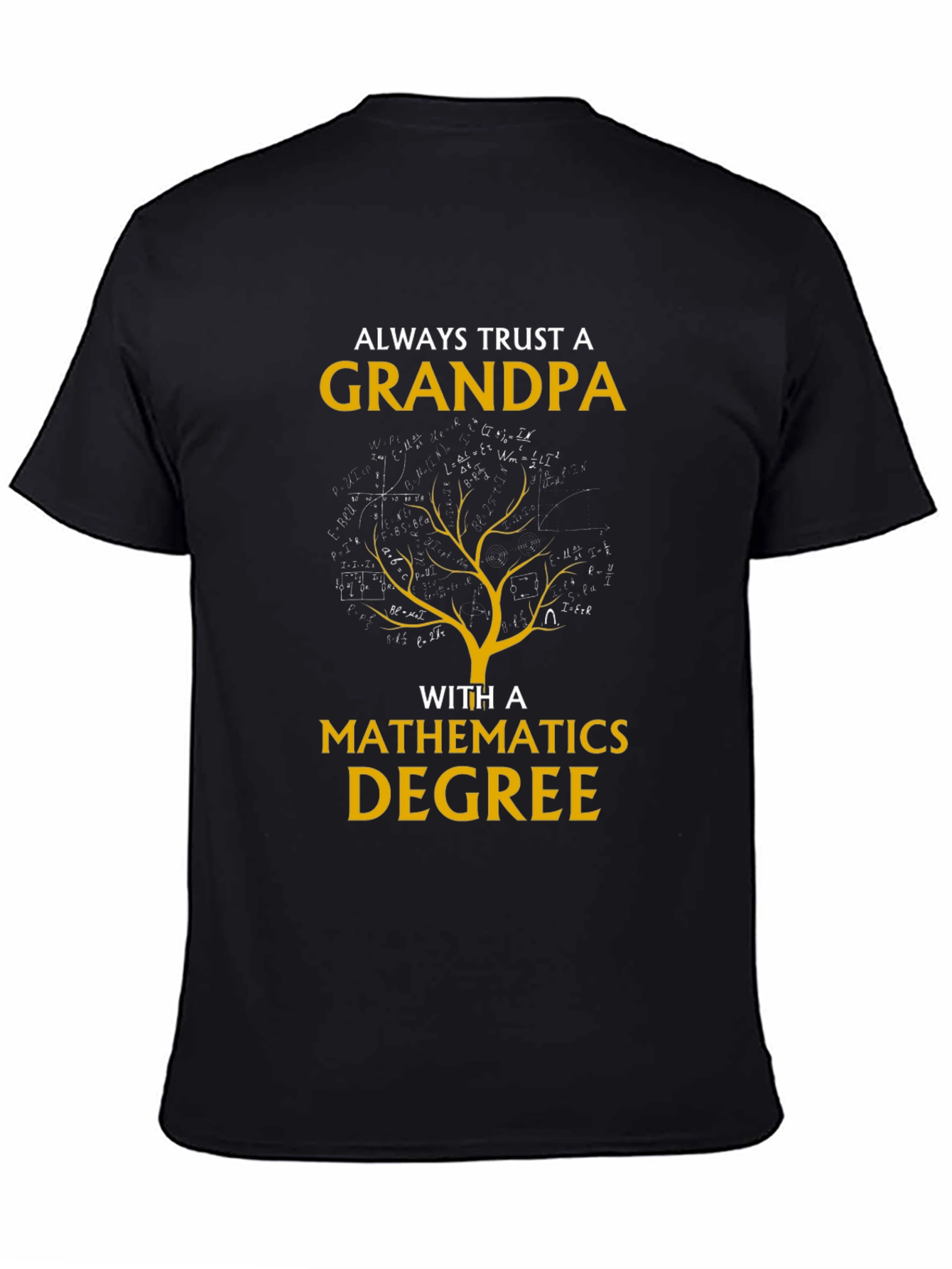 Grandpa Mathematics Degree Graphic Tee