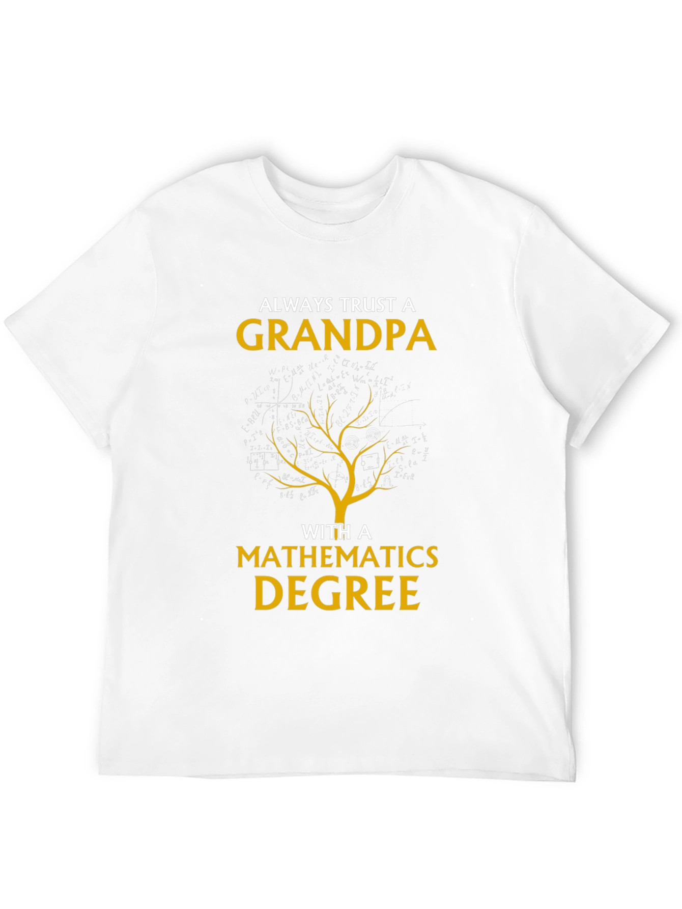 Grandpa Mathematics Degree Graphic Tee