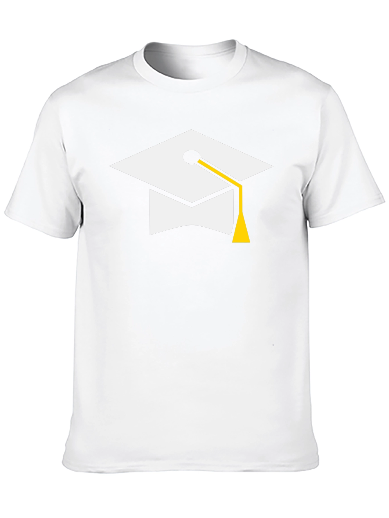 Graduation Cap Graphic Tee - Black